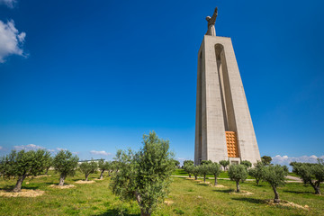 The Christ the King statue in Lisbon, Portugal