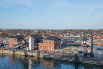 Ferry Terminal in town of Gedser