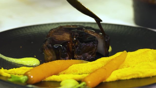 plat de viande avec legumes