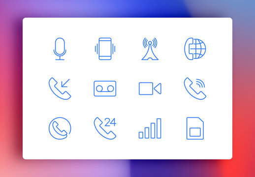 Phone Minimalist Icons