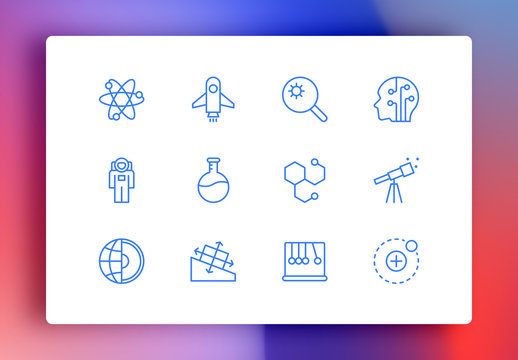 Science Minimalist Icons