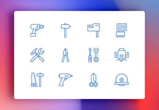 Tools Minimalist Icons