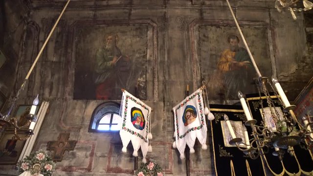Murals at Annunciation Church, Oncesti 