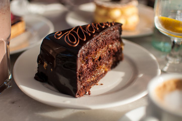 pastel de chocolate