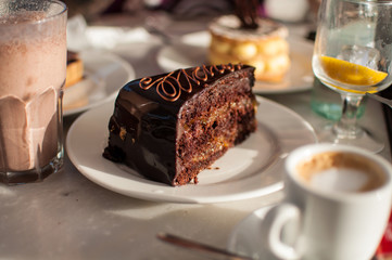 pastel de chocolate