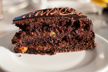 pastel de chocolate