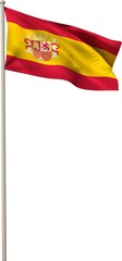 Digitally generated spain national flag