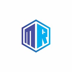 hexagonal logo design for application, illustration and media