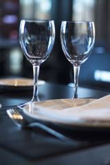 Restaurant cafe bar in luxury hotel