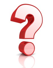 question mark 3d concept illustration