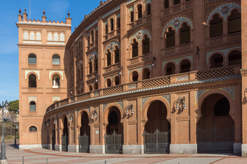 Fototapeta premium Arena walk byków Las Ventas (Plaza de Toros de Las Ventas) w Madrycie, Hiszpania