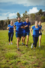 Fit people running