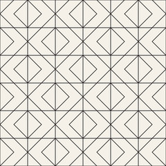 Vector seamless pattern. Modern stylish abstract texture. Repeating geometric tiles..