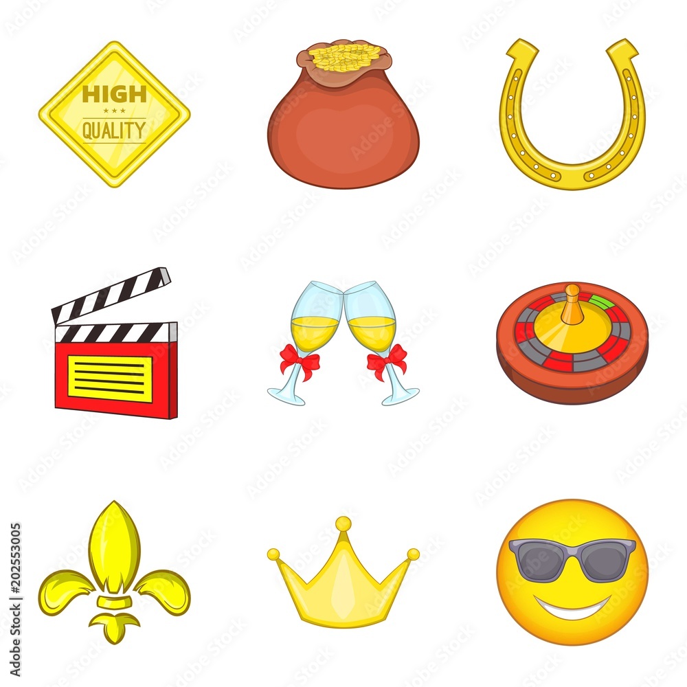 Poster allowance icons set. cartoon set of 9 allowance vector icons for web isolated on white background