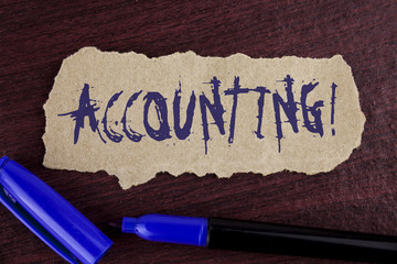 Handwriting text writing Accounting Motivational Call. Concept meaning Account inner voice motivate...