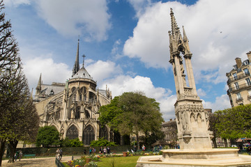 Fototapeta na wymiar Notre-Dame in Paris, France