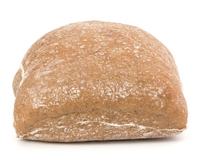 Ciabatta bread isolated on white background cut out