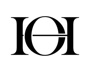 black initial typography typeset logotype alphabet font image vector icon logo symbol