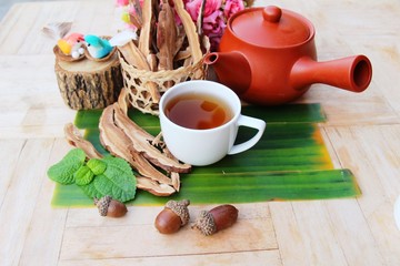 Lingzhi mushroom tea - Ganoderma lucidum for health