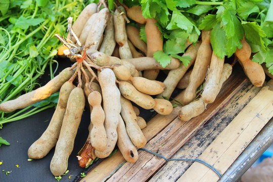 Tamarind fruit is delicious at street fruit