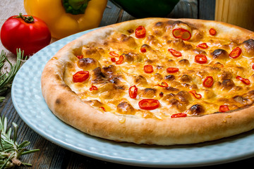 Focaccia with chili pepper