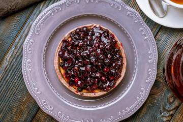 tartlet with berries