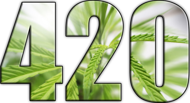 Marijuana 420 Logo High Quality 