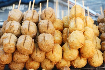 grilled sausage and meatball is delicious