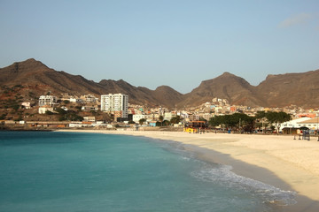 São Pedro Beach, Mindelo on Sao Vicente Island, Cape Verde Islands, Atlantic.