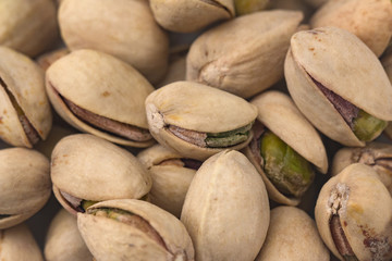 A Background of In Shell Pistachios