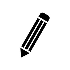 pencil icon isolated vector