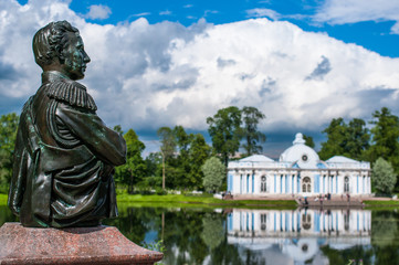 Fototapeta premium A grotto in the Baroque style in Catherine Park in Tsarskoye Selo. St. Petersburg, Russia