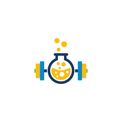 Barbell Lab Logo Icon Design