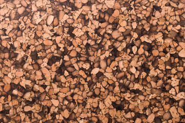 Close Up Background and Texture of Cork Board Wood Surface, Nature Product Industrial