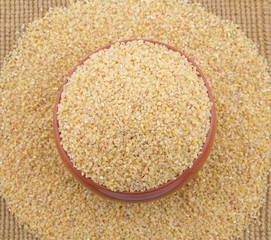 Raw Cereal Food Also Know as Bulgur, Dalia or Daliya.