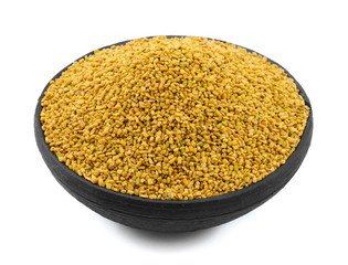 Fenugreek Seeds or Methi Isolated on White Background