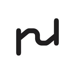 letter rj logo vector