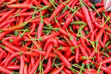 Fresh chilli for cooking in the market