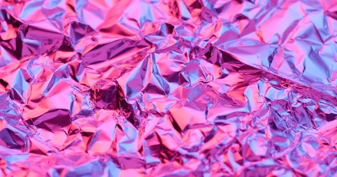 Spinning of Wrinkled aluminum foil