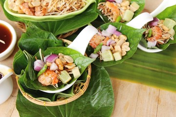 Miang Kham - leaf wrap appetizer is delicious
