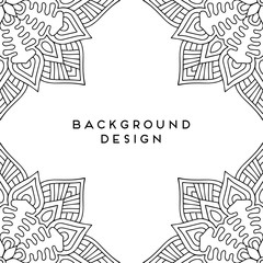 Vector mandala background