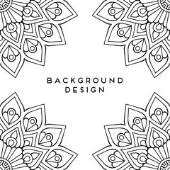 Vector mandala background