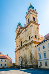Fototapeta na wymiar View at the Assumtion church in Valtice - Czech republic, Moravia