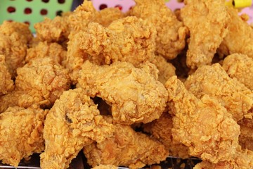 Fried chicken is delicious in street food