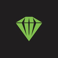 diamond icon, jewelry logo design illustration
