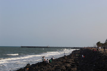 Fototapeta na wymiar Pondicherry Beach