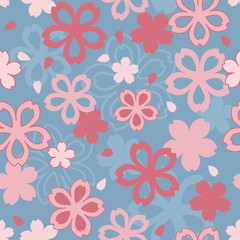Pink Cherry Blossom Pattern