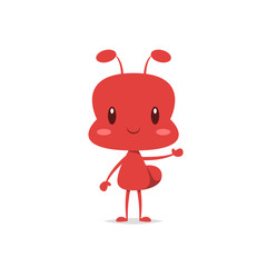 Cute ant vector isolated