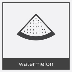 watermelon icon isolated on white background