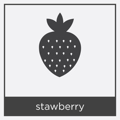 stawberry icon isolated on white background